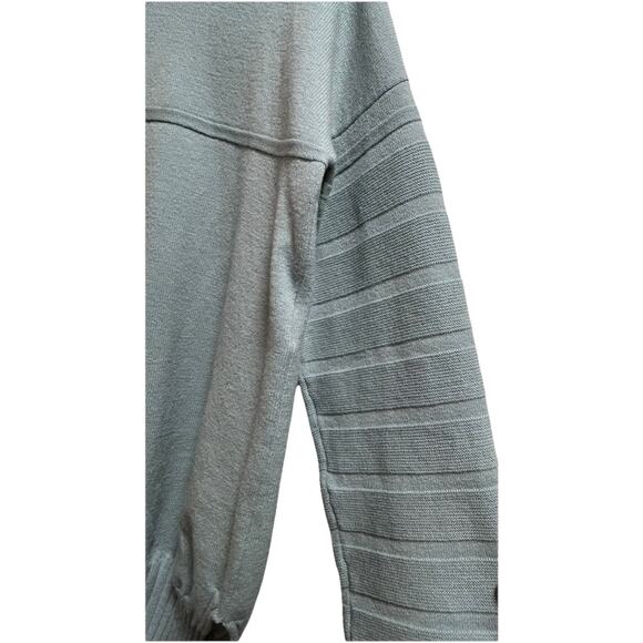 D.Exterior Women's Wool Blend Open Knit Mint Green Long Sleeve Sweater - Size S - Picture 2 of 6